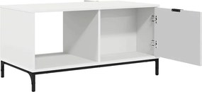 vidaXL Τραπεζάκι σαλονιού Λευκό 90 x 49 x 46 εκ. Επεξεργασμένο Ξύλο