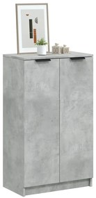 vidaXL Παπουτσοθήκη Γκρι Σκυροδέματος 59x35x100 εκ. Επεξεργασμένο Ξύλο