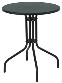 Table Vergo black metal D60x70cm 60x60x70 εκ.