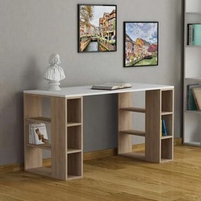 Artekko Artekko Elex MDF Γραφείο με Ράφια (140x60x75)cm 783-0055