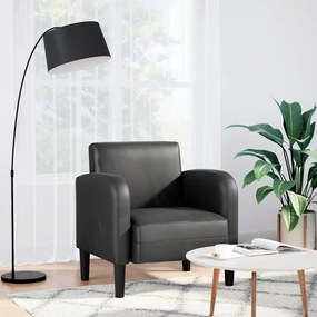 vidaXL Καναπές-καρέκλα με μπράτσα Μαύρο 54 cm Faux Leather