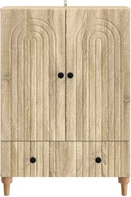 vidaXL Πλαϊνό γραφείο Sonoma Δρυς 66 x 34,5 x 95 εκ.