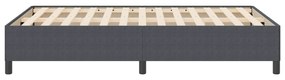 vidaXL Κρεβάτι Σκελετός Σκούρο Γκρι 160x200 εκ από Καπιτονέ Ύφασμα