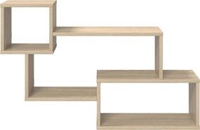 vidaXL Πλωτό ράφι Επιτοίχιο Sonoma Δρυς 87 x 20 x 55 εκ