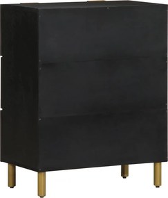 vidaXL Μπουφές Μαύρος 60x33x75 εκ. από Επεξεργασμένο Ξύλο