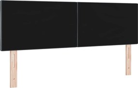 vidaXL LED κεφαλάρι Σκούρο Γκρι 144 cm Τεχνητό Δέρμα