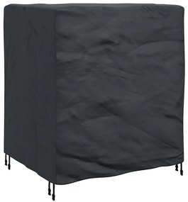vidaXL Κάλυμμα επίπλων Μονόχρωμο Μαύρο 116 x 100 x 120 εκ. 420D