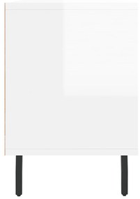 vidaXL Έπιπλο Τηλεόρασης Γυαλ. Λευκό 150x30x44,5 εκ Επεξεργασμένο Ξύλο
