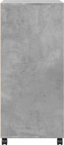 vidaXL Ντουλάπι Τροχήλατο Γκρι Σκυρ. 55x40x91 εκ. από Επεξ. Ξύλο