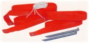Ιμάντες Διαγράμμισης Beach Tennis 8x16m 2.35kg Κόκκινο