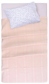 Κουβέρτα Βρεφική Αλέξα Πικέ Pink Blush Viopros Κούνιας 120x160cm 100% Cotton