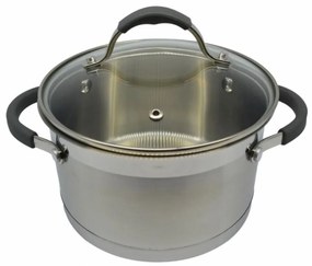 Κατσαρόλα Με Γυάλινο Καπάκι Κ7800-18 Φ18cm-2,6Lt Inox Ankor 18 cm Stainless Steel