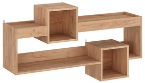 Ραφιέρα τοίχου Shellie μελαμίνης σε oak απόχρωση 120x28x65εκ 120x28x65 εκ.