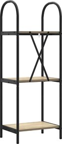 vidaXL Ράφι Βιβλίων Δρύς Sonoma 40 x 30 x 109 εκ Επεξεργασμένο ξύλο