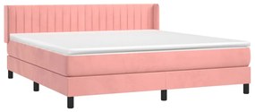 ΚΡΕΒΑΤΙ BOXSPRING ΜΕ ΣΤΡΩΜΑ ΡΟΖ 180X200 ΕΚ. ΒΕΛΟΥΔΙΝΟ 3131098