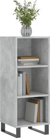 vidaXL Ντουλάπι Γκρι Σκυροδέματος 34,5x32,5x90 εκ. Επεξεργασμένο Ξύλο