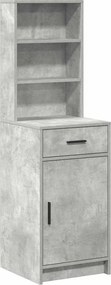 vidaXL Highboard Σκυρόδεμα Γκρι 41 x 40 x 135 εκ Επεξεργασμένο Ξύλο
