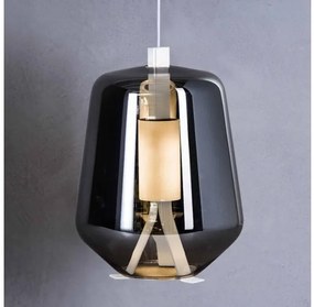 Κρεμαστό Φωτιστικό Οροφής LED 13W Dimmer Φυσητό Γυαλί Μέταλλο Λευκό Luisa S3 Prandina-1C51000713007-Ασημί 1C51000713007