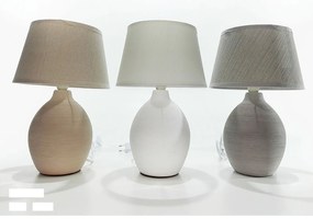 Λαμπάδα Κομοδίνου Μπεζ/Λευκό/Γκρι Ύψος31cm E14 40w Σε 3 Χρώματα-06512409