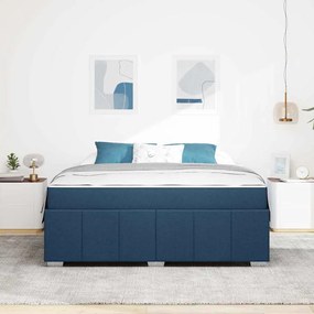vidaXL Σκελετός Κρεβατιού Μπλε 180 x 200 cm ύφασμα