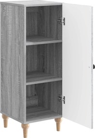 vidaXL Πλαϊνό γραφείο Γκρι Sonoma 33 x 34,5 x 90 εκ Επεξεργασμένο Ξύλο