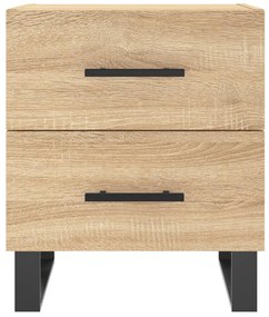 vidaXL Κομοδίνο Sonoma Δρυς 40 x 35 x 47,5 εκ. από Επεξεργασμένο Ξύλο
