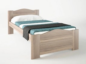 Intrahome Κρεβάτι "ΚΥΜΑ" ημίδιπλο σε χρώμα σταχτί 110x190 Intrahomesa-00652551