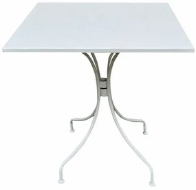 PARK Τραπέζι Μέταλλο Βαφή Άσπρο  70x70x71cm [-Άσπρο-] [-Μέταλλο-] Ε5171,1