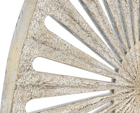 Διακόσμηση τοίχων Home ESPRIT Λευκό Χρυσό Στιλβωτικό Ελαστικών 91 x 3 x 91 cm