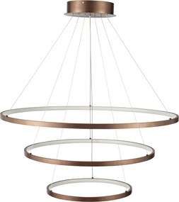 Φωτιστικό Οροφής LED Dimmable Homelighting Morelli 77-8131 Coffee