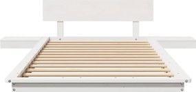 vidaXL Σκελετός Κρεβατιού Λευκό 90 x 190 cm ξύλο