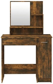vidaXL Μπουντουάρ Σετ Καπνιστή Δρυς 86,5 x 35 x 136 εκ.