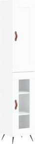 vidaXL Ντουλάπι Λευκό 34,5 x 34 x 180 εκ. από Επεξεργασμένο Ξύλο