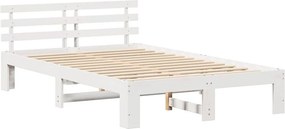 VidaXL Σκελετός Κρεβατιού Λευκό 120 x 200 cm Στερεά ξυλεία πεύκου
