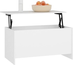 vidaXL Τραπεζάκι Σαλονιού Λευκό 102x55,5x52,5 εκ. Επεξεργασμένο Ξύλο