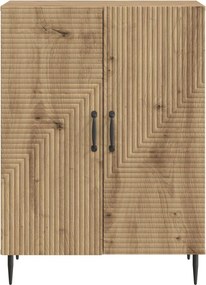 vidaXL Πλαϊνό γραφείο Artisan Δρυς 66 x 34,5 x 89,5 εκ