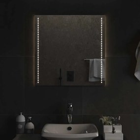 vidaXL Καθρέφτης Μπάνιου με LED 60x60 εκ.