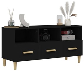 vidaXL Έπιπλο Τηλεόρασης Μαύρο 102x36x50 εκ. Επεξεργασμένο Ξύλο