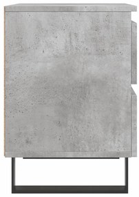 vidaXL Κομοδίνο Γκρι Σκυροδέματος 40 x 35 x 50 εκ. από Επεξεργ. Ξύλο