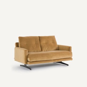 Διθέσιος καναπές από λινό βελούδο, DELICATO