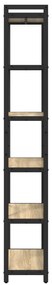 vidaXL Βιβλιοθήκη Sonoma Δρυς 60 x 30 x 188 εκ MDF και Χάλυβας