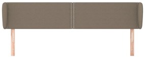 vidaXL Κεφαλάρι με Πτερύγια Taupe 163x23x78/88 εκ. Υφασμάτινο