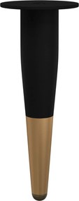 vidaXL Πόδια Επίπλων 12 pcs Μαύρο και Χρυσό Ø 40 x 98 mm Σίδερο