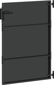 vidaXL Πύλη Κήπου 85 x 125 cm Ατσάλι με Επικάλυψη Πούδρας Κλειδώσιμο
