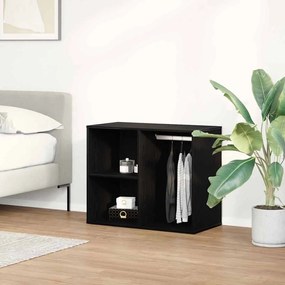 vidaXL Καλλυντικό Ντουλάπι με ράφι Μαύρη Οξυά 80 x 40 x 65 εκ.