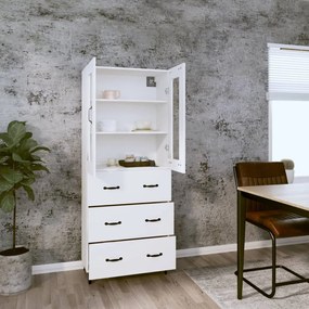 vidaXL Ντουλάπι Λευκό 69,5x34x180 εκ. από Επεξεργασμένο Ξύλο