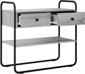vidaXL Τραπέζι κονσόλας Γκρι Sonoma 80 x 40 x 75 εκ.