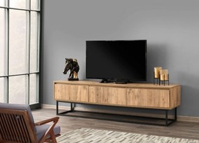 Έπιπλο Τηλεόρασης Μαύρο / Πεύκο PRORAL 180x40x50