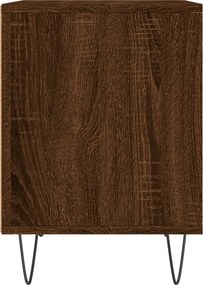 vidaXL Κομοδίνα 2 τεμ. Καφέ Δρυς 40 x 35 x 50 εκ. από Επεξεργ. Ξύλο