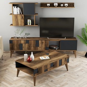 Living Room Furniture Set Madrid - Anthracite Walnut
Anthracite